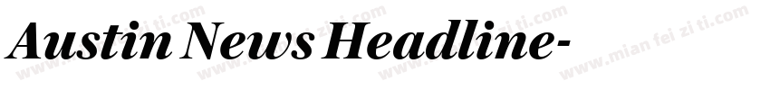 Austin News Headline字体转换